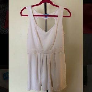 White cutout dress
